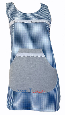 PC126X - Poncho Cuadrille MEDIANO Azul